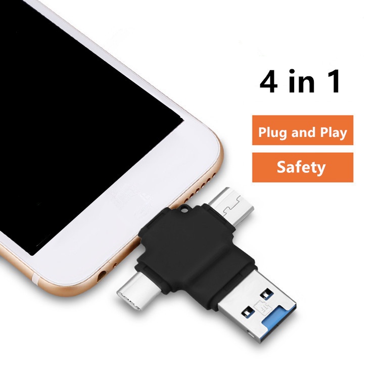 แฟลชไดรฟ์-otg-usb-4-in-1-สําหรับเครื่องอ่านการ์ด-pc-โทรศัพท์