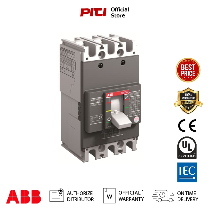 ABB A1A 125 16A 3P 10kA, (MCCB) Formula 1SDA068746R1 Shopee Thailand