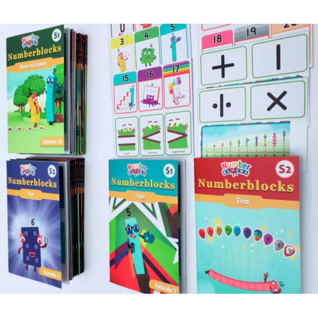 ใหม่-numberblocks-หนังสือการ์ตูนภาษาอังกฤษชุดสอนคณิตศาสตร์สำหรับเด็ก