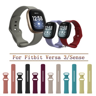 ภาพหน้าปกสินค้าสายนาฬิกาข้อมือ ซิลิโคนนิ่ม แบบเปลี่ยน สําหรับ Fitbit Versa 3 Fitbit Sense ที่เกี่ยวข้อง