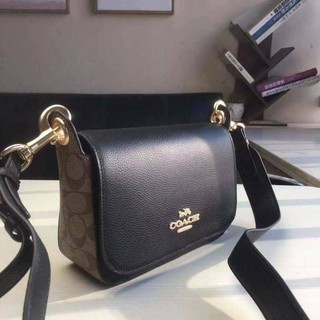 COACH SMALL JES MESSENGER WITH SIGNATURE CANVAS STRAP