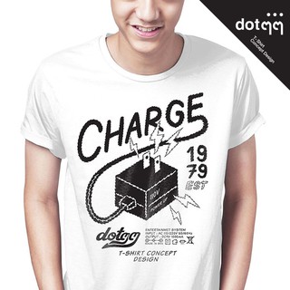 dotdotdot เสื้อยืด ลาย Charge (White)