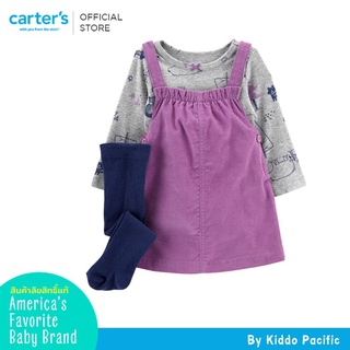 Carters Dress + Long Sleeve 2Pc Purple L9 คาร์เตอร์เสื้อผ้าชุดเซทกระโปรง + เสื้อ