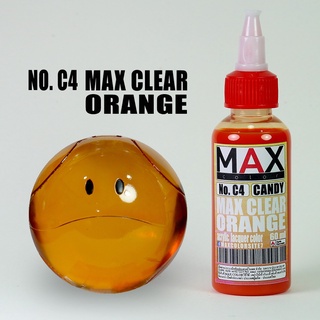 สีแอร์บรัช MAX COLOR CLEAR ORANGE No.C4 สำเร็จรูปพร้อมใช้งาน