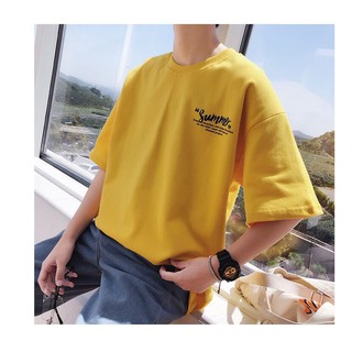 ภาพขนาดย่อของภาพหน้าปกสินค้าTS MEN เสื้อยืดคอกลมแขนสั้น เสื้อยืดoversize เสื้อยืดชาย (สีดำ เหลือง ขาว)รุ่น 0047 จากร้าน t.smenshop บน Shopee ภาพที่ 5