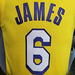 เสื้อกีฬาบาสเก็ตบอล-ลายทีม-james-เบอร์-6-6-เสื้อกีฬาบาสเก็ตบอล-lakers-gola-v-city-edition-nba-สีเหลือง