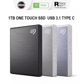 SSD (เอสเอสดีพกพา) SEAGATE 1TB PORTABLE ONE TOUCH SSD (BLACK) (STKG1000400) ของแท้ประกัน 3 ปี Advice