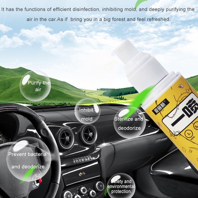 djroomสเปรย์ดับกลิ่นและดับกลิ่นภายในรถยนต์-สเปรย์ปรับอากาศในรถยนต์-สเปรย์ทำความสะอาดแอร์บ้านกลิ่นฟลอรัล