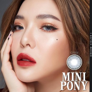 mini Pony Gray 💜 Dream Color1 Contact Lens มินิ ตาฝรั่ง โทนฝรั่ง Bigeyes คอนแทคเลนส์ ค่าสายตา สายตาสั้น แฟชั่น ขอบฟุ้ง
