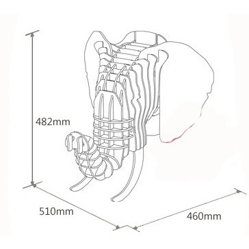 ติดผนังหัวสัตว์ไม้-หัวช้าง-วัสดุคุณภาพ-ตกแต่งบ้านสวย-สินค้าพร้อมส่ง