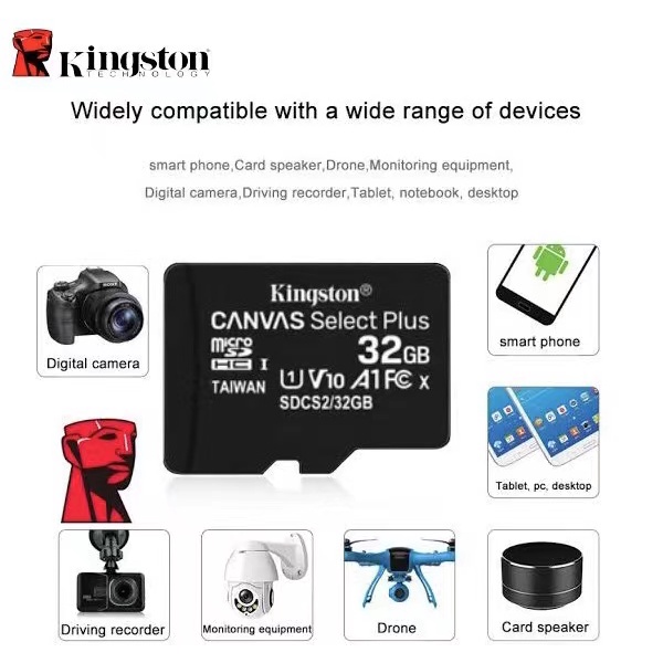 kingston-micro-sd-card-32gb-class-10-ของแท้ประกันศุนย์