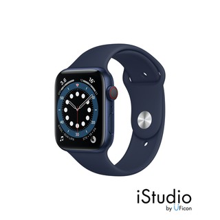 ภาพหน้าปกสินค้าApple Watch Series 6 GPS + Cellular, Aluminium Case with Sport Band ; iStudio by UFicon ที่เกี่ยวข้อง