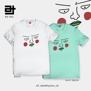 เสื้อยืด AvidiTee AT Mob Psycho 100 Manga Anime Ekubo Face v3 Customized Unisex TShirt for Men and Women ใส่สบายๆ