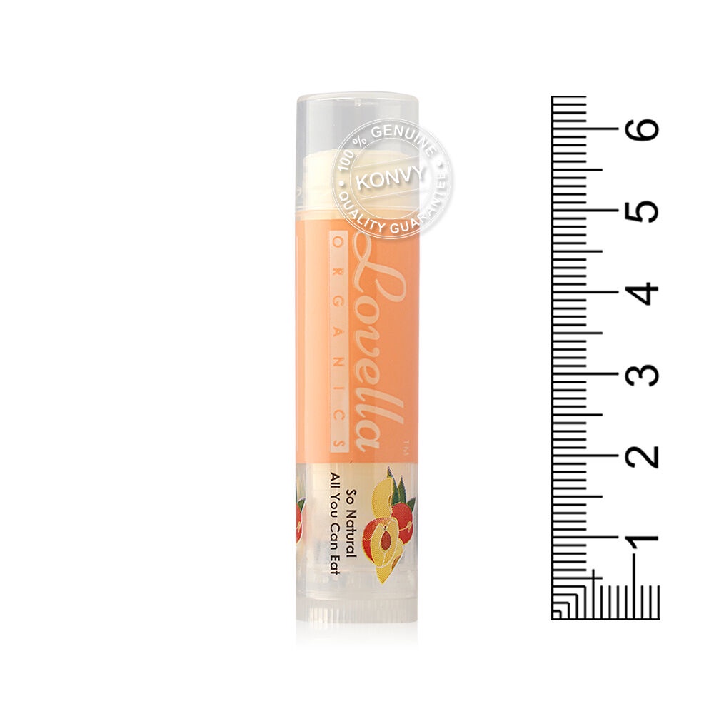 รูปภาพเพิ่มเติมเกี่ยวกับ Lovella Organics Peach Tart Lip Treatment 5g.