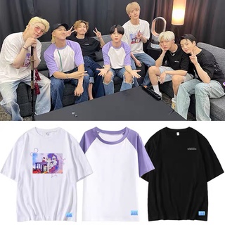 เสื้อยืดKPOP BTS T-shirt SOWOOZOO Concert 8th Anniversary JIMIN JUNGKOOK RM SUGA V JIN J-HOPE Same Short Sleeve Top Men
