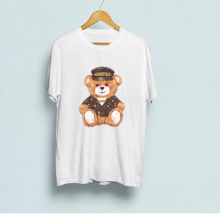 ✺ดีที่สุด..!! เสื้อยืด พิมพ์ลายหมี combed30s BEAR hugry สําหรับผู้ชาย