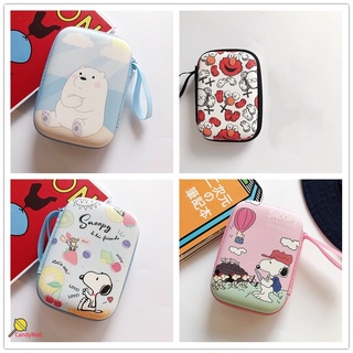 snoopy กระเป๋าใส่อุปกรณ์ป้องกันฮาร์ดดิสก์ภายนอกสำหรับ 2.5 "hdd ฝาปิดฮาร์ดไดรฟ์กล่องใส่กระเป๋าพาวเวอร์แบงค์ case bag