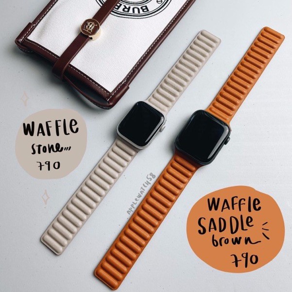 สายหนัง-magnet-loop-waffle-ล๊อคด้วยแม่เหล็ก-ราคาไม่รวมเคส