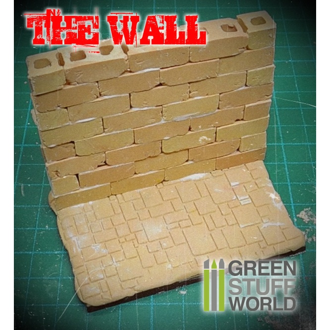 ตัวหล่อบล็อคอิฐ-ทำฉาก-silicone-molds-concrete-bricks-diorama-wwii