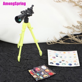 (Amongspring) กล้องโทรทรรศน์ ขนาดเล็ก สําหรับบ้านตุ๊กตา