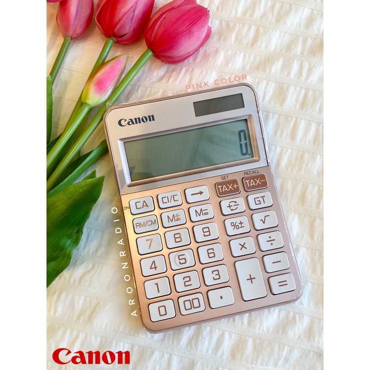 เครื่องคิดเลข-canon-รุ่น-ks-125t-สีชมพู