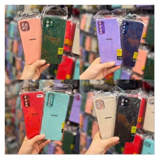 เคส Huawei Y9(2019) เคสกำมะหยี่กันกล้องขอบสี สำหลับ Huawei Y7pro2018 / Y7pro 2019 / Y9 2019 #สินค้าพร้อมส่ง