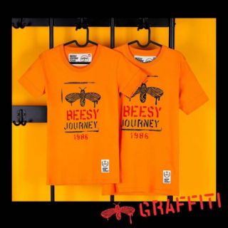 Beesy เสื้อยืดชาย/หญิง รุ่น Graffiti สีเหลือง (ราคาต่อตัว)