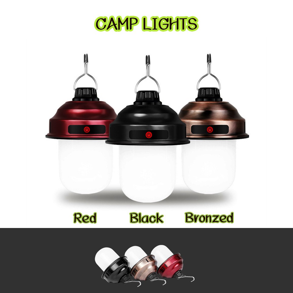 ภาพหน้าปกสินค้าไฟแคมป์ปิ้ง LED Camping Lights ระบบ ชาร์ท USB ในตัว ปรับได้ 3 ระดับ ให้แสงสว่าง ในยามค่ำคืน จากร้าน coolcamp_outdoor บน Shopee