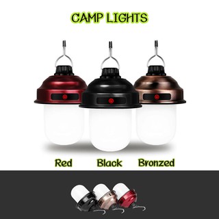 ภาพขนาดย่อของภาพหน้าปกสินค้าไฟแคมป์ปิ้ง LED Camping Lights ระบบ ชาร์ท USB ในตัว ปรับได้ 3 ระดับ ให้แสงสว่าง ในยามค่ำคืน จากร้าน coolcamp_outdoor บน Shopee