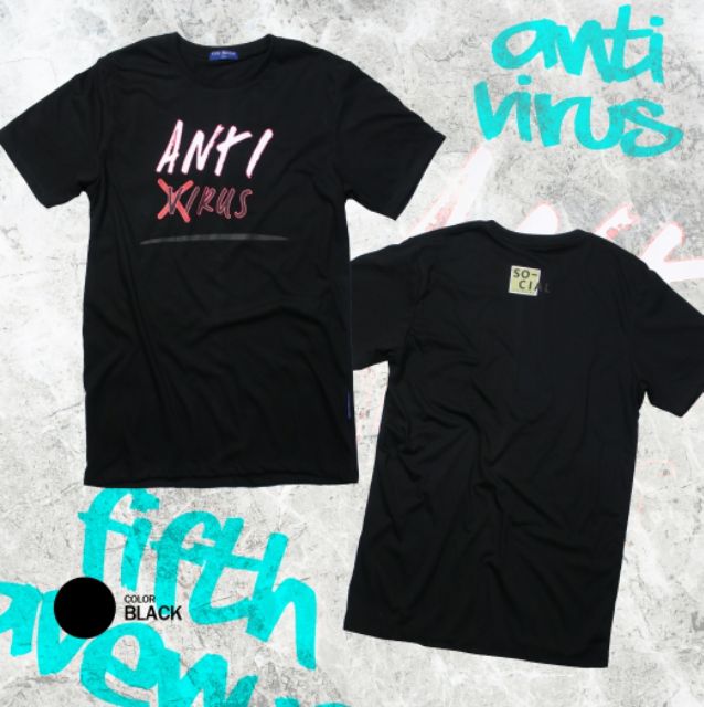 5thave-เสื้อ-anti-virus-t-shirt-แถมฟรีหน้ากากผ้า-dry-techสุดเท่