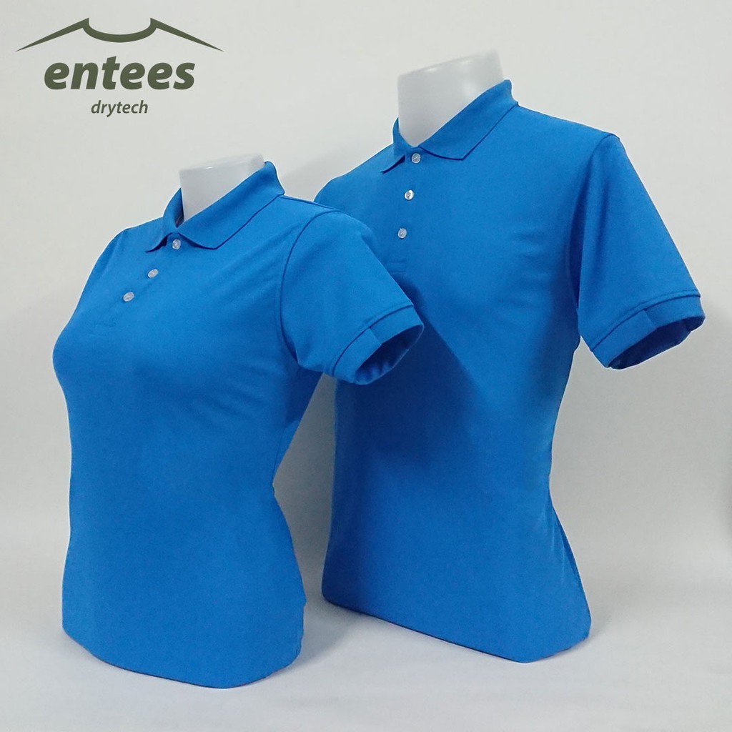 เสื้อโปโล-endurance-สีฟ้า-แขนจั๊มครึ่งสีฟ้า