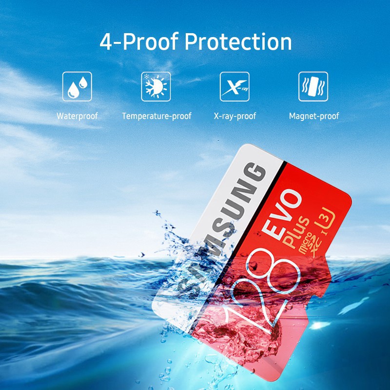 ภาพสินค้าเมมโมรี่การ์ด Samsung Micro Sd Card Sdhc Class 10 Mini Sdxc 4k สีแดง จากร้าน weixuan66.th บน Shopee ภาพที่ 2