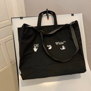 Off-White - Quote Logo-Print Canvas Tote Off-White