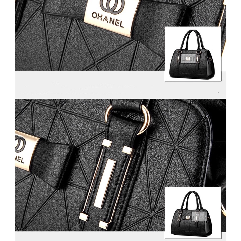 ภาพสินค้ากระเป๋าถือผู้หญิง ดีไซน์หรู หนังอย่างดี ba-03--Size:31x22x13 cm จากร้าน a618586707 บน Shopee ภาพที่ 5