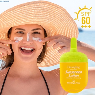 【DREAMER】GUANJING Vitamin C Nicotinamide Face Body Whitening Sunscreen Lotion Refreshing Waterproof UV Protector Concealer SPF60+