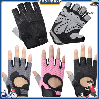 DOORJS_Unisex Breathable Anti-slip Weight Lifting Yoga Gym Sports Half Finger Gloves