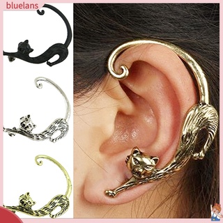 ต่างหูสตรีแบบแป้นทรงหูแมว Charm Stud Earrings 1 คู่ต่างหู