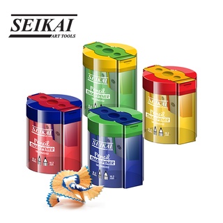 SEIKAI กบเหลาดินสอ 3 รู (PENCIL SHARPENER) 1 ตัว