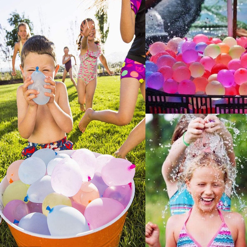 พร้อมส่ง-ลูกโป่งน้ำ-magic-ballons-500ลูกและ111ลูก-ลูกโป่งคละสี
