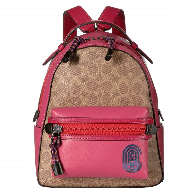 Campus backpack 23 in signature canvas with coach patch sale