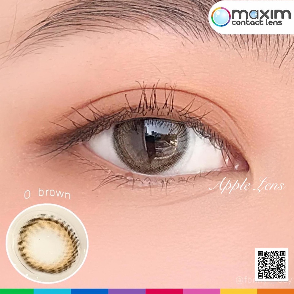 maxim-contact-lens-สี-o-brown-dia-14-2-เลนส์เล็ก-คอนแทคเลนส์สี-กล่องชมพู