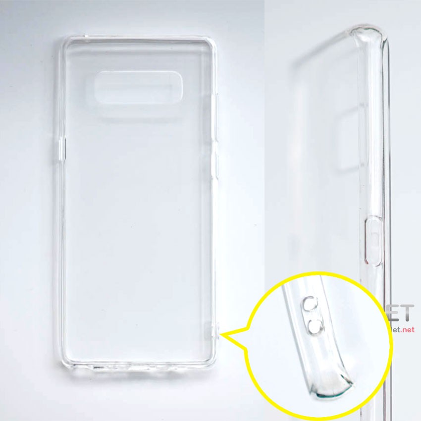 เคส-samsung-galaxy-note8-ใส-ขอบยางใส-หลังแข็ง-อคิลิค-ขอบยาง-tpu-นิ่ม-hybrid