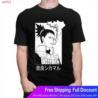so012 เสื้อยืดยอดนิยม 2021 Anime Naruto T-shirt Shikamaru Nara T Shirts Men Japanese Manga Tee Tops Short Sleeved