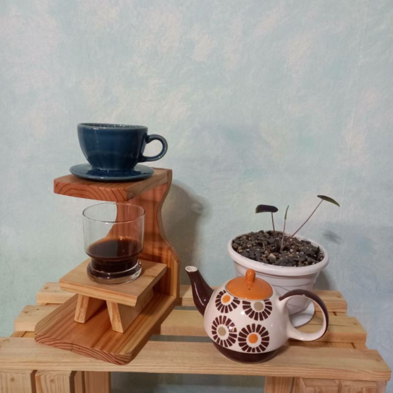 แท่นดริปกาแฟ-แท่นดริปกาแฟไม้สน-coffee-drip-stand