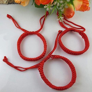 สินค้า สร้อยข้อมือ เชือกผูกแบบนิ่ม สีแดง ทำจากผ้าใยสังเคราะห์ เพื่อความปราณีต สำหรับทุกเพศ