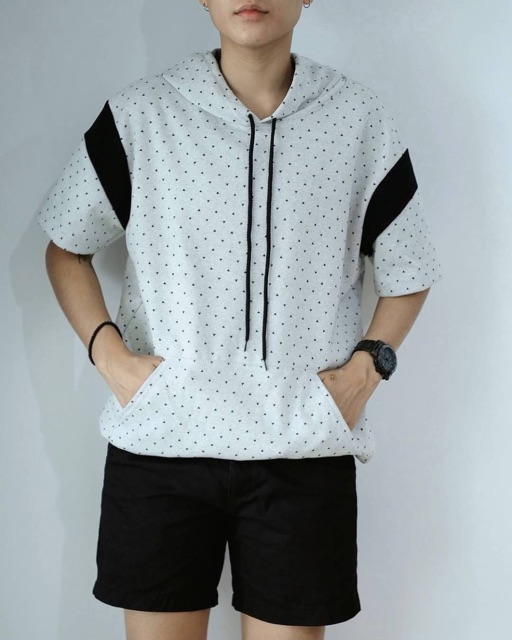 เสื้อฮู้ดแขนสั้น-ใส่สบาย-ทรงสวย