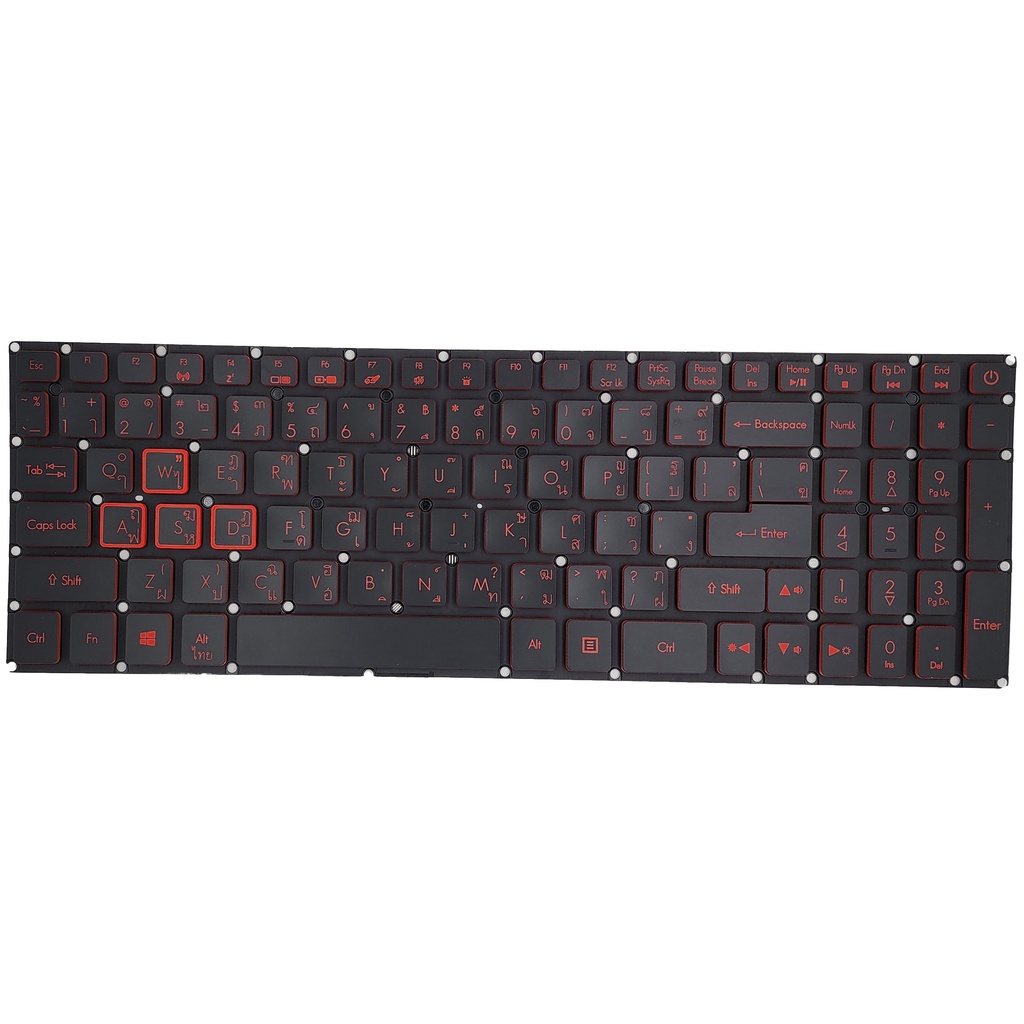 ภาพหน้าปกสินค้าKEYBOARD ACER คีย์บอร์ด NITRO 5 AN515-51 N17c1 AN515-52 AN515-53 Series Laptop Keyboard US Black With Backlit จากร้าน tookdeek บน Shopee