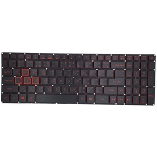 ภาพขนาดย่อของภาพหน้าปกสินค้าKEYBOARD ACER คีย์บอร์ด NITRO 5 AN515-51 N17c1 AN515-52 AN515-53 Series Laptop Keyboard US Black With Backlit จากร้าน tookdeek บน Shopee