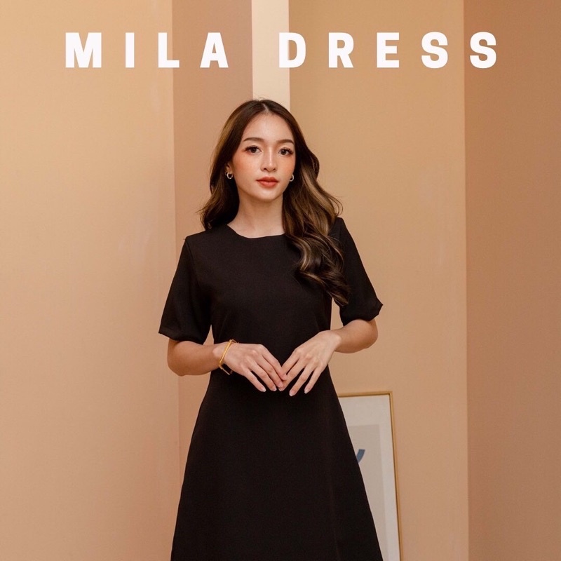 59brand-mila-dress-ชุดทำงาน-เดรสทำงาน-ชุดทำงานผู้หญิง-เดรสทำงานผู้หญิง-เดรสผู้หญิง-สีชมพู-สีน้ำเงิน-ใส่สบาย-เนื้อผ้านุ