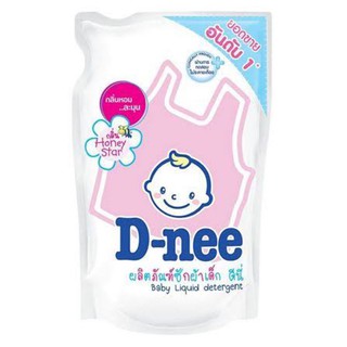 น้ำยาซักผ้าเด็กชนิดเติม D-NEE 600 มล. สีชมพู